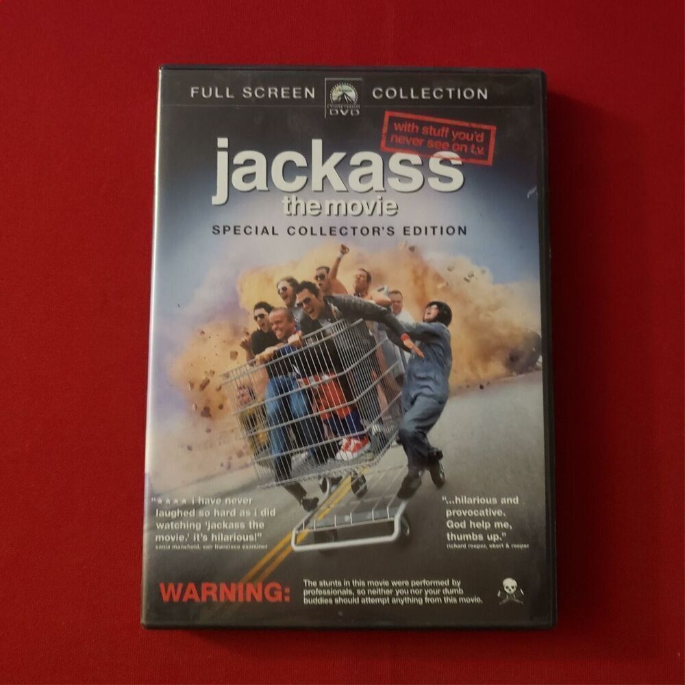 jackass the movie Full Screen Collection DVD Rated R 2002
